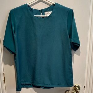 Susan Graver GREEN Blouse
